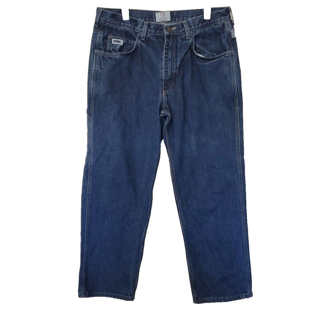 Tyndale FR Jeans FRMC Flame Resistant CAT 2 Made In USA 15 CAL Men's 35x30